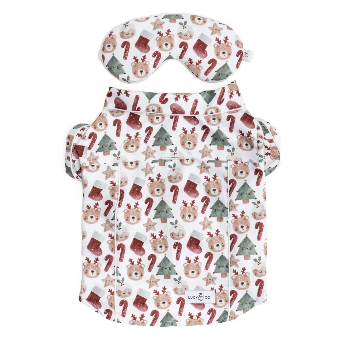 Jingle Bells Pajamas + Human Eye Pillow