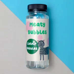 Catnip Flavored Cat Bubbles (Vegan Friendly, Gluten Free & Halal Safe)