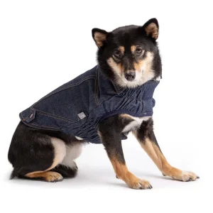 Dark Denim & Shearling Dog Jacket (FINAL SALE)