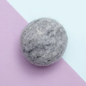 Wool Ball Toy in Natural Gray