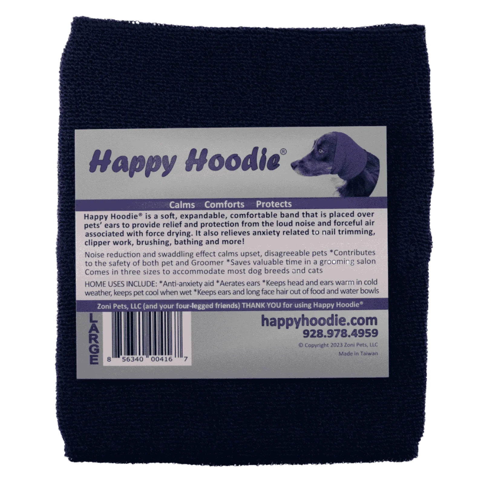 Happy Hoodie Medium/Large Blue - Image 2