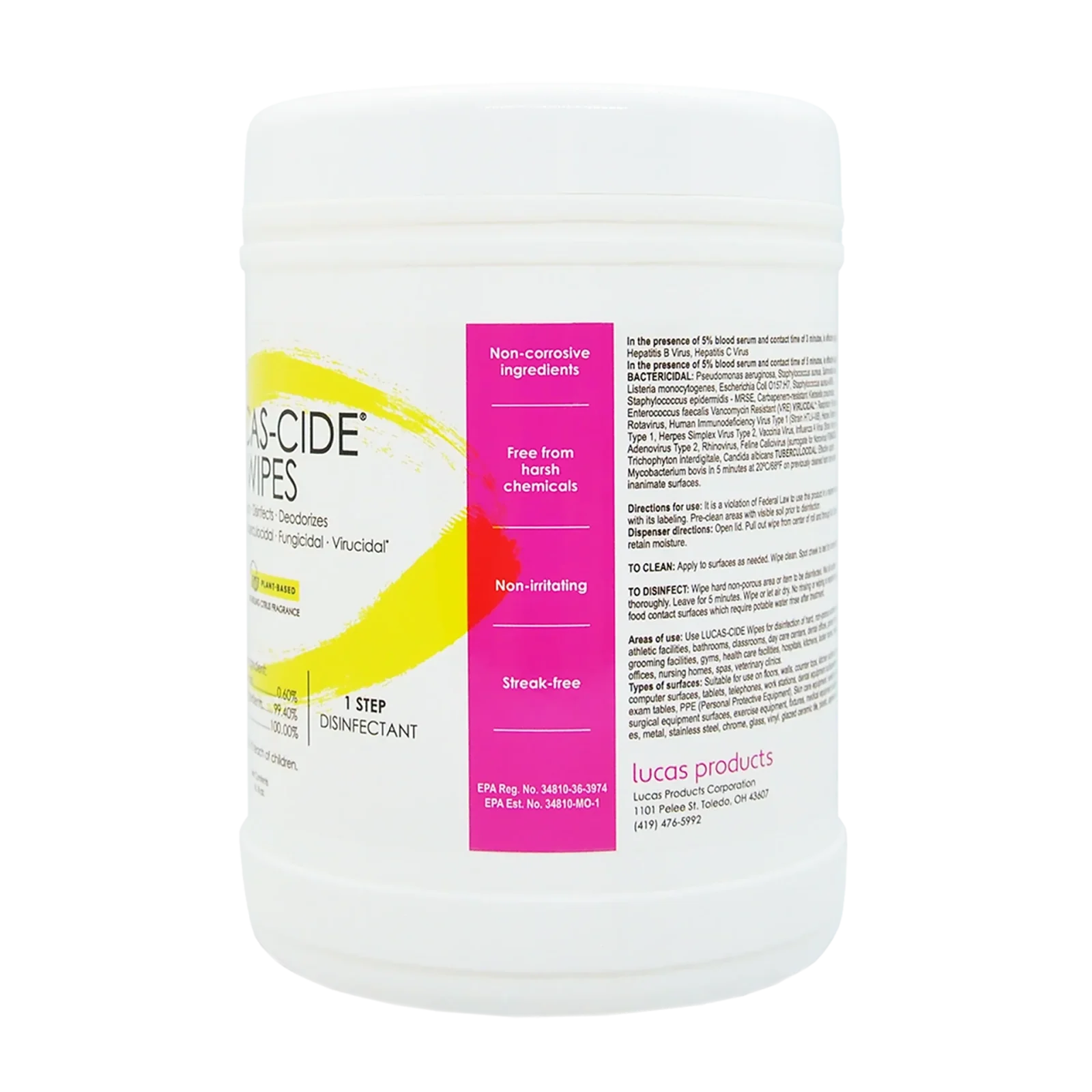 Wipes 160ct by Lucas-Cide - Image 2