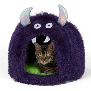 Thrills & Chills® Halloween Monster Cat Hut Bed, ONESIZE 16 IN L X 16 IN W