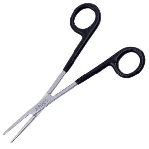 5.5" Straight Hairmostat Ear Hair Puller and Tick Remover Black 703S by Aaronco