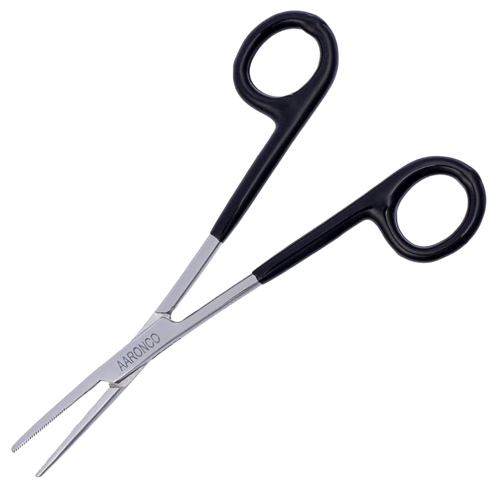 5.5" Straight Hairmostat Ear Hair Puller and Tick Remover Black 703S by Aaronco