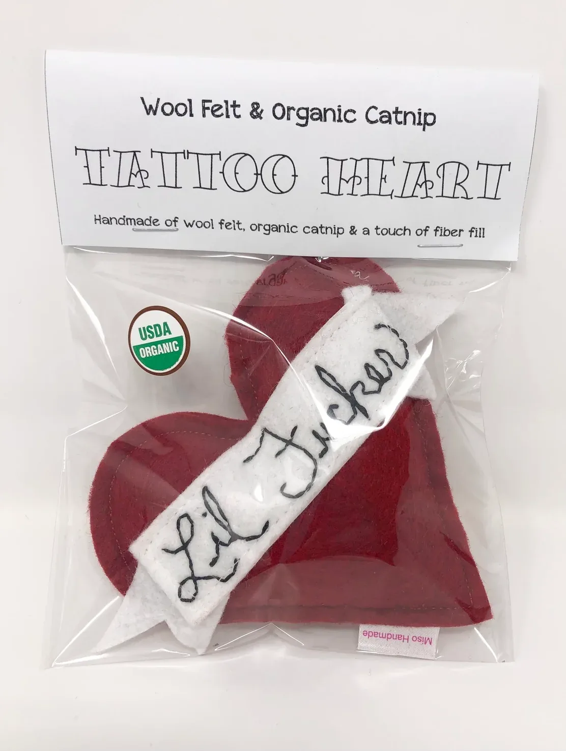 Lil' F****** Heart Cat Toy (Made in the USA) - Image 2