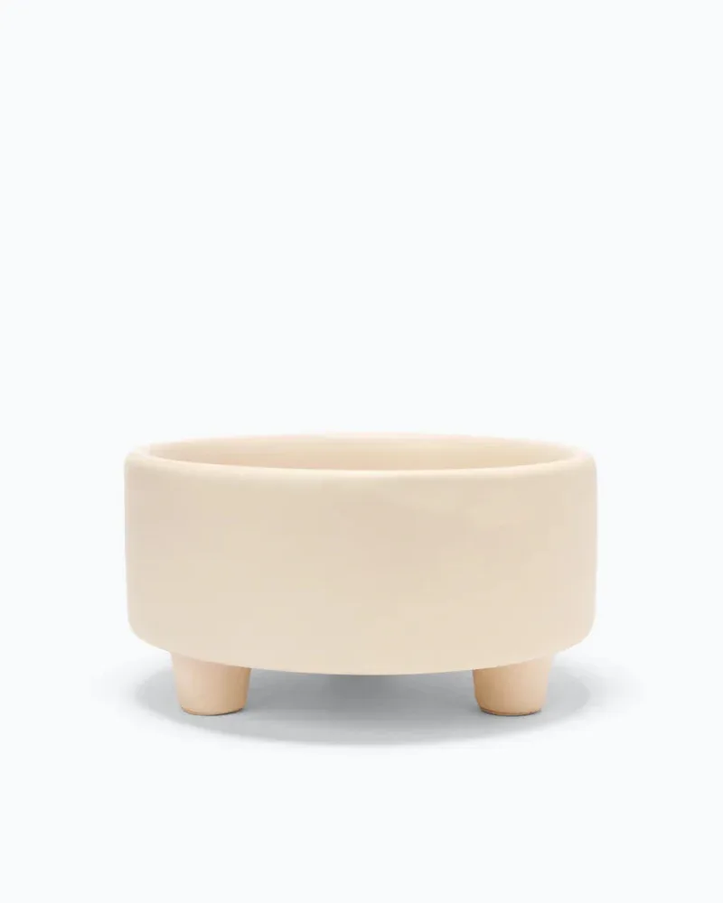 Uplift Ceramic Dog Bowl in Buttercream