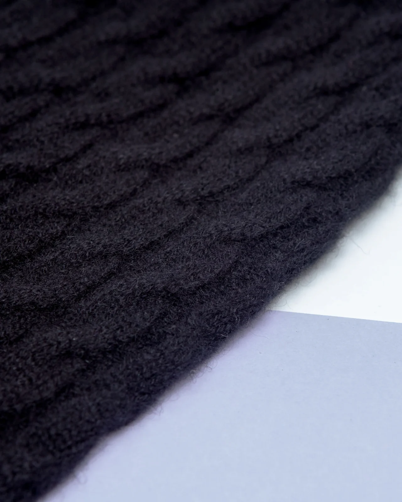 The Uptown Cable Knit Sweater in Black Cashmere (Made in NYC) - Image 2