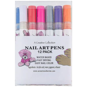 Nail Art Pen (Pack of 12) by A Creative Collection