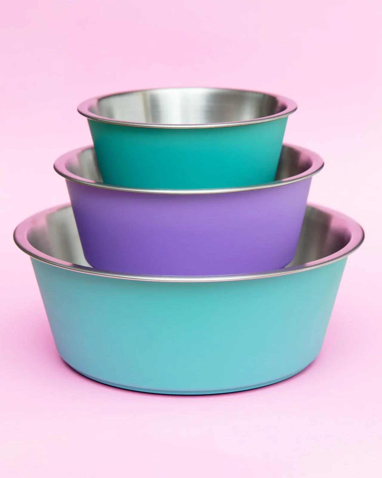 Malmo Stainless-Steel Pet Bowl in Lavender (FINAL SALE) - Image 2