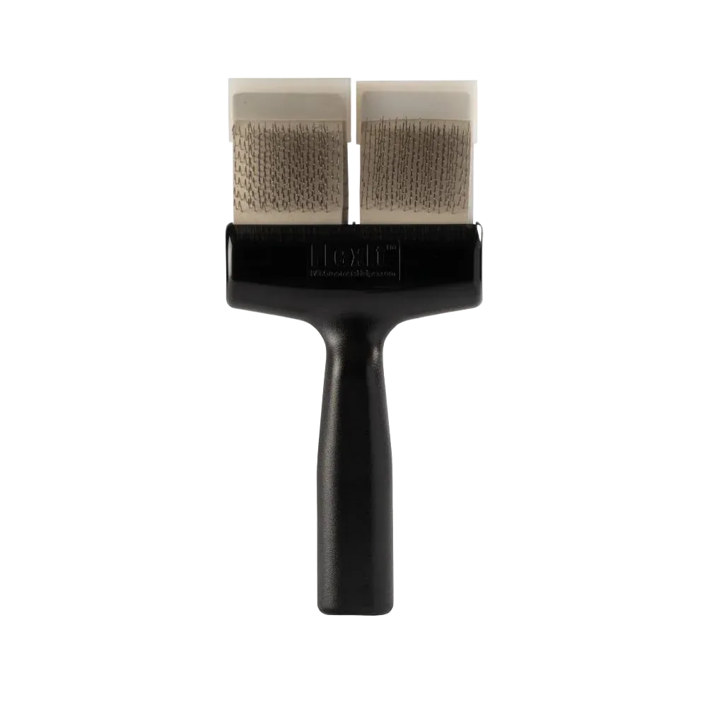 Silver Firm Flex Undercoating Twin Double Brush by FlexIt