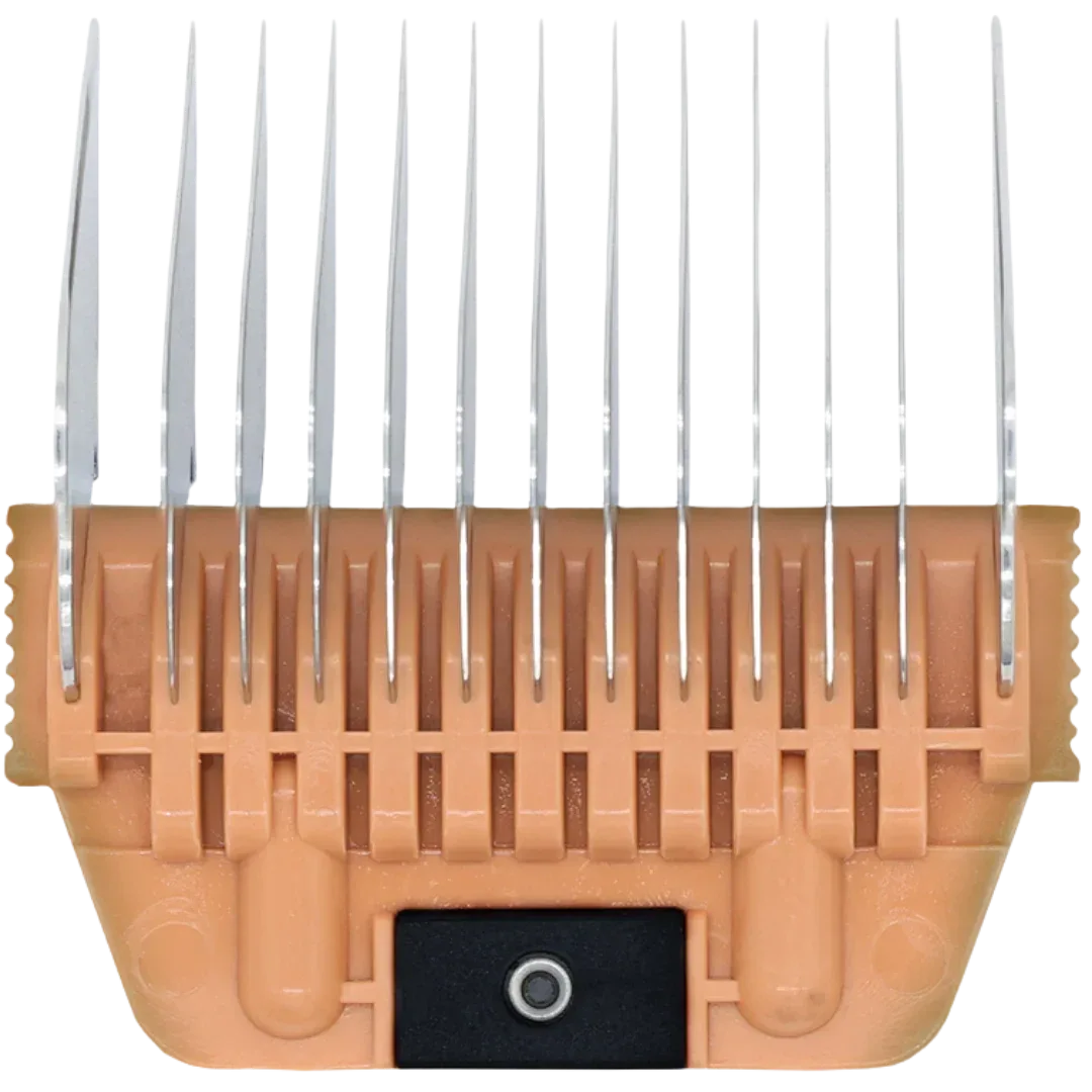 A Series Wide 13mm 1/2" Metal Comb by Joyzze