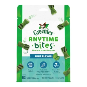 Greenies Anytime Bites Dog Treats Mint Flavor 10.3oz