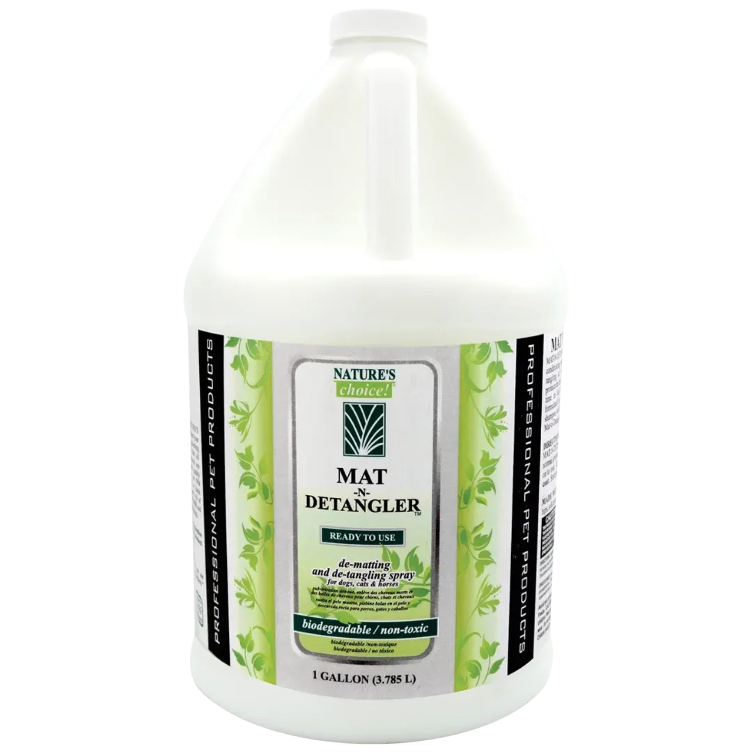 Mat N Detangler Spray Ready to Use Gallon by Nature's Choice