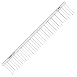9.6" Curved Tip ECO Special #1 Comb Silver by Utsumi