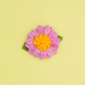 Lotus Dog Collar Flower in Pixie Pink (Made in the USA)