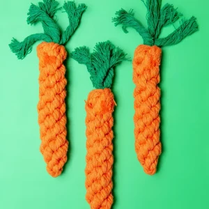 Eco-Friendly Carrot Rope Dog Toy