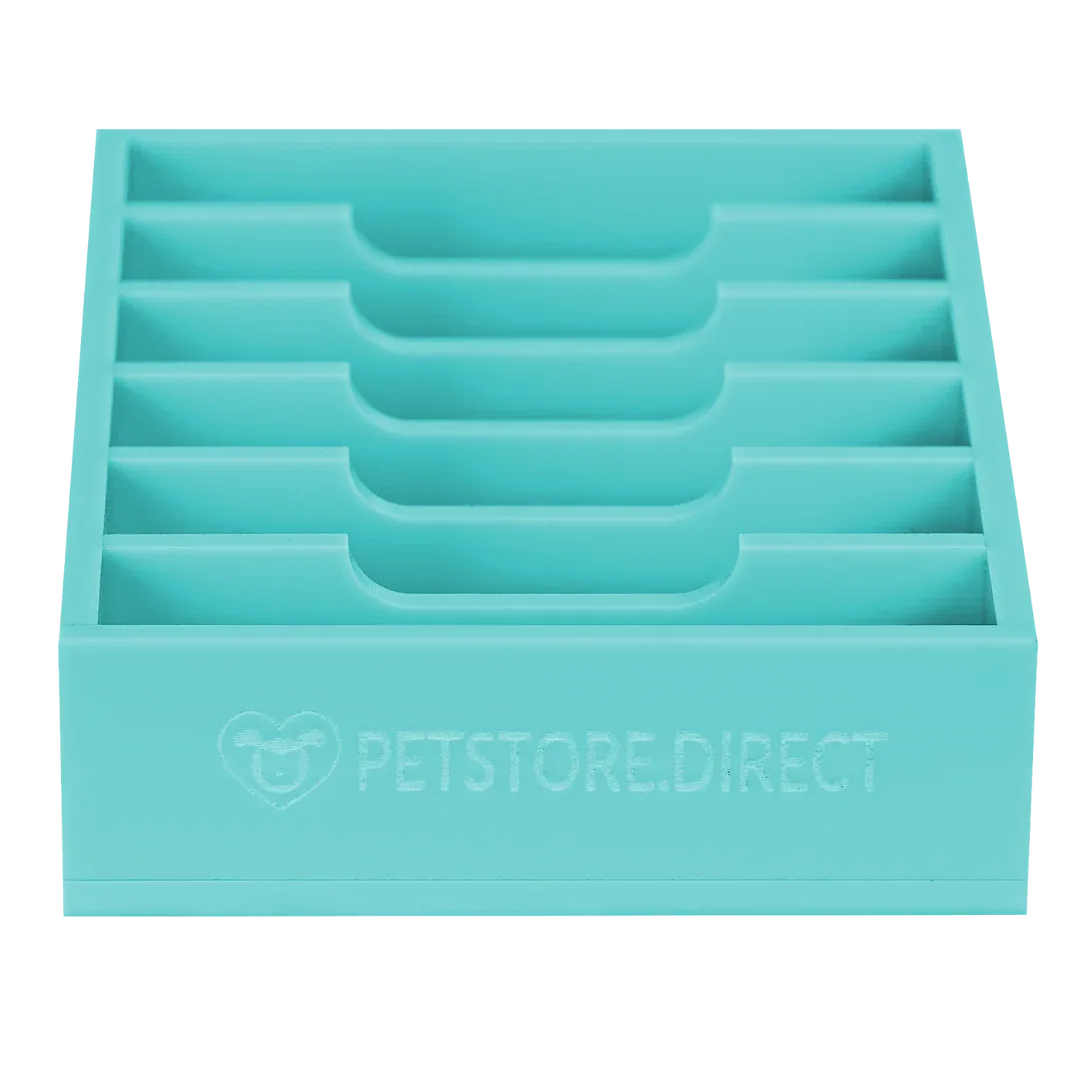 Mini Wide 6 Blade Holder Aqua by PetStore.Direct - Image 2