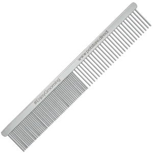 Limited Edition 5" Silver 50/50 Comb by PetStore.Direct