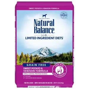 Natural Balance L.I.D Sweet Potato and Venison Adult Dry Dog Food 12lb