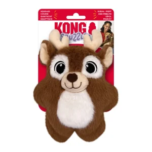 KONG Holiday Snuzzles Reindeer Dog Toy Small