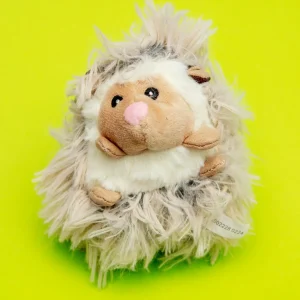 Real Feel Fluffy Hedgehog Squeaky Plush Dog Toy