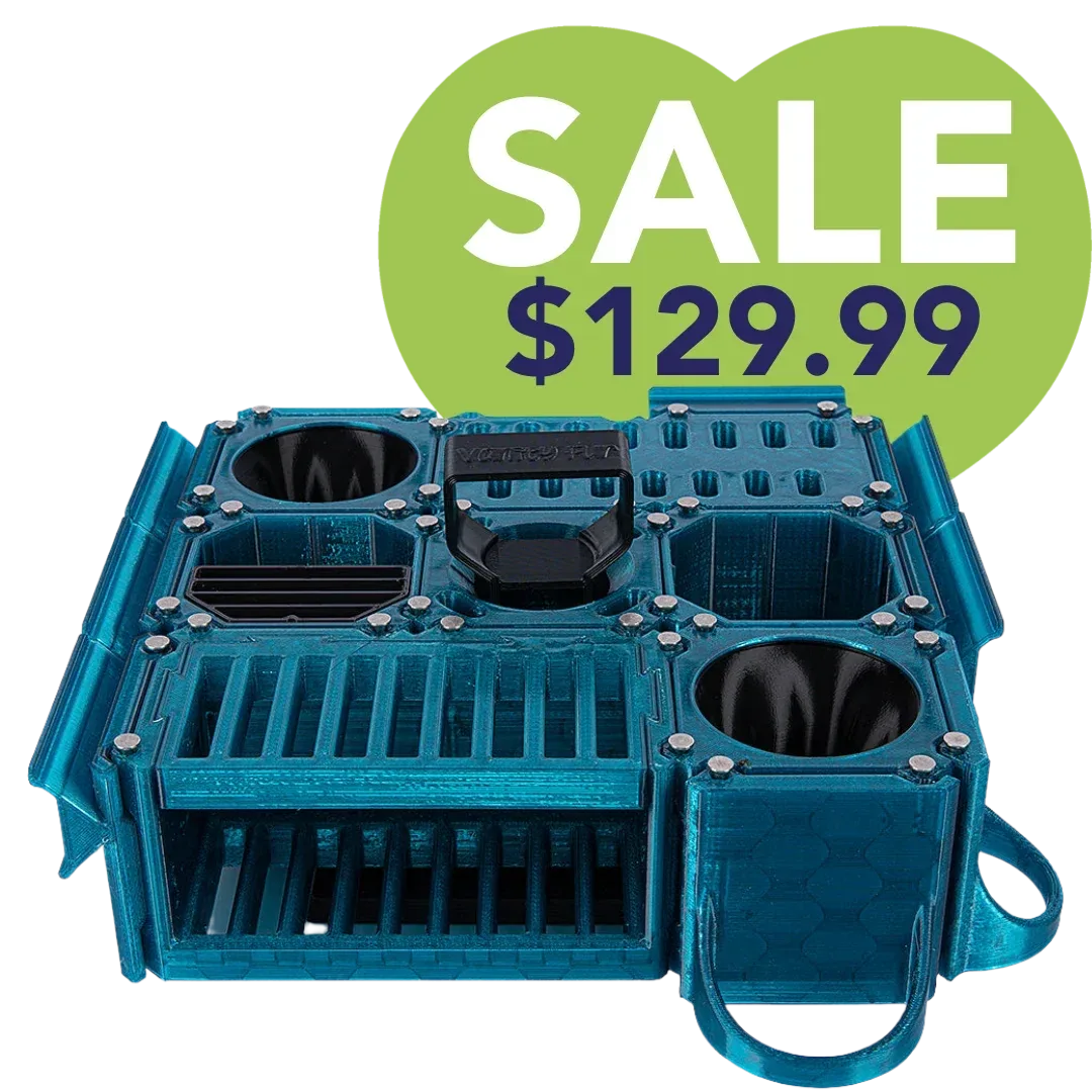 Custom Cube Tool Caddy Jolly Blue by Vanity Fur