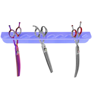 Acrylic 10 Scissor Holder Wall Mount Lavender by PetStore.Direct