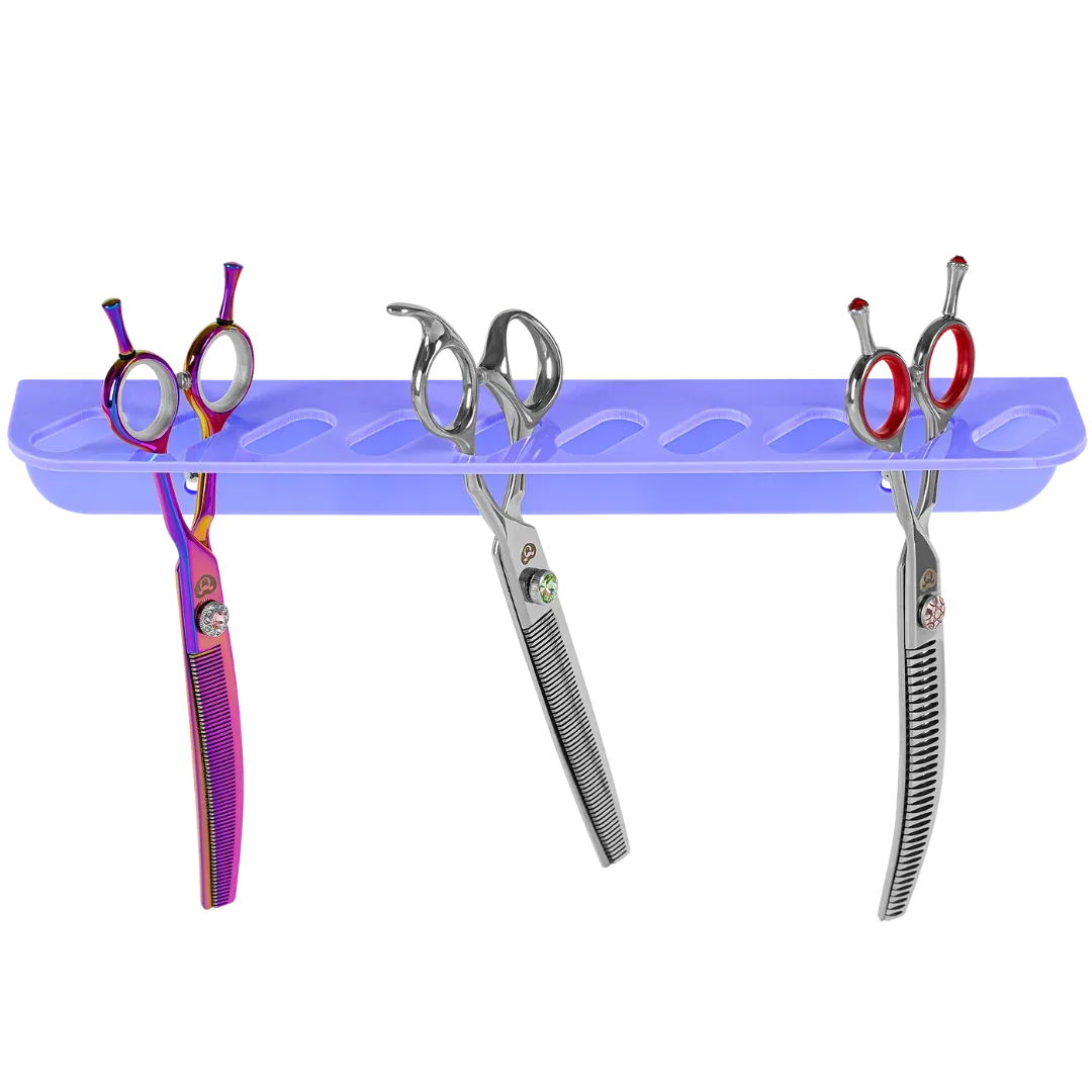 Acrylic 10 Scissor Holder Wall Mount Lavender by PetStore.Direct
