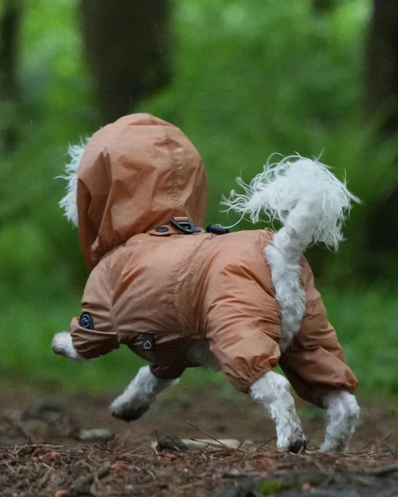 Waterproof Air Coverall for Dogs in Brown (FINAL SALE)