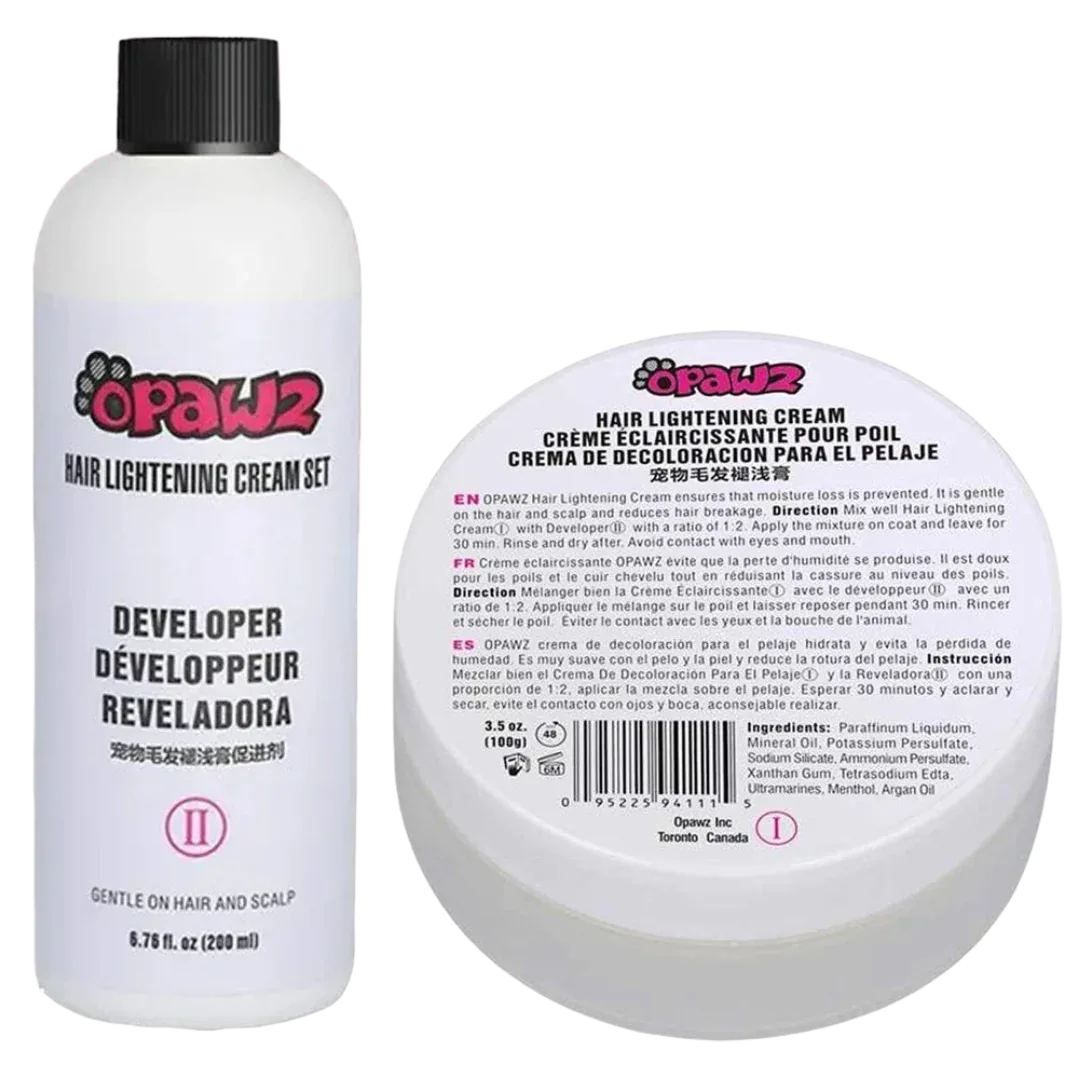 Hair Color Lightening Cream 100g and Developer 200ml Set by Opawz