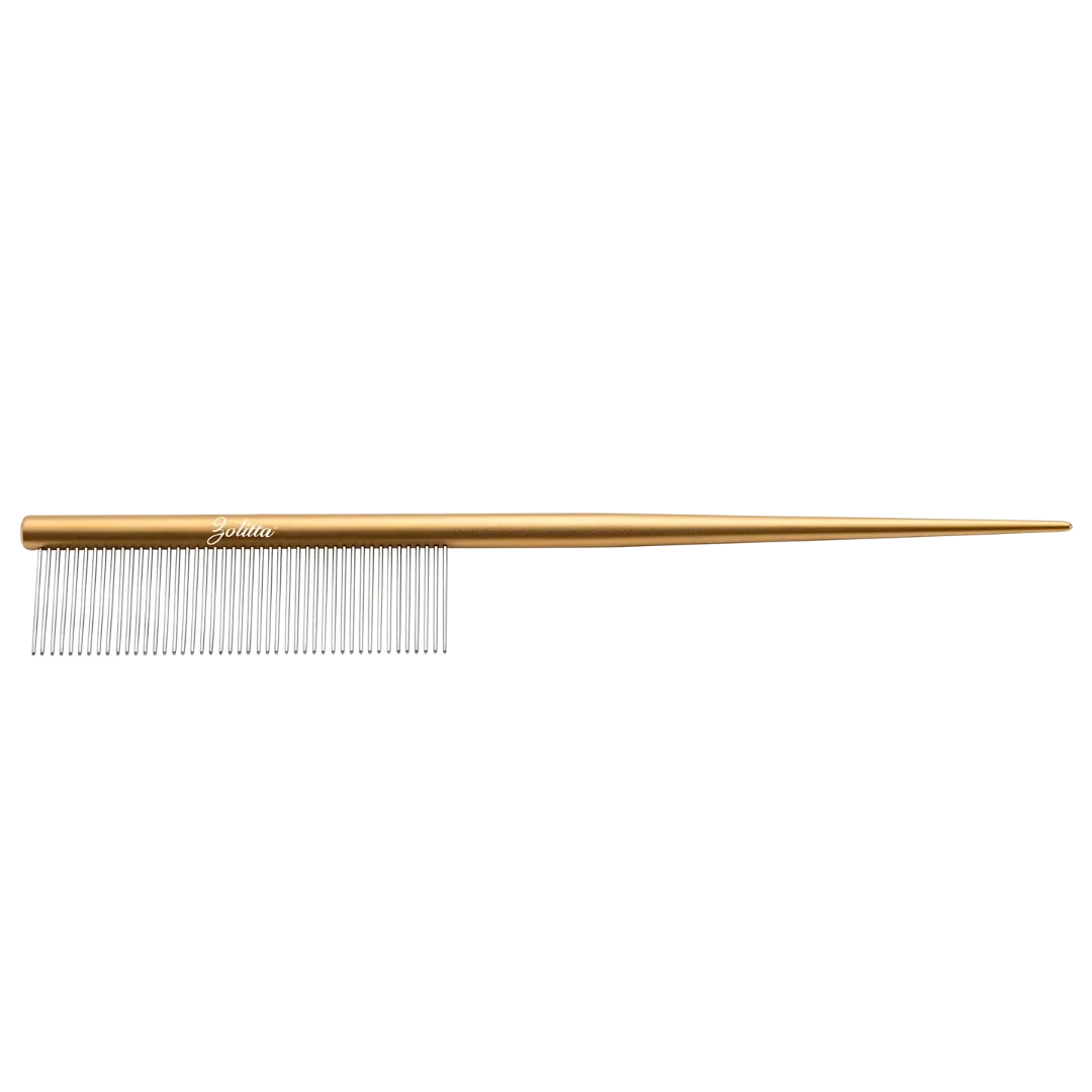 7.5" Rat Tail Comb Rose Gold by Zolitta