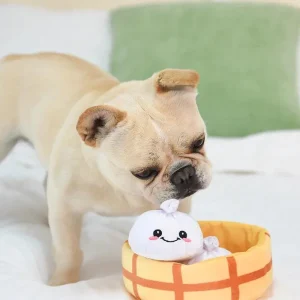 Soup Dumplings Interactive Plush Dog Toy Set