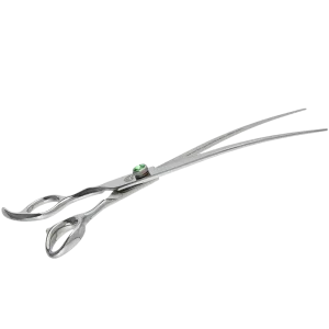 8" Lefty Curve Grooming Shears by PetStore.Direct