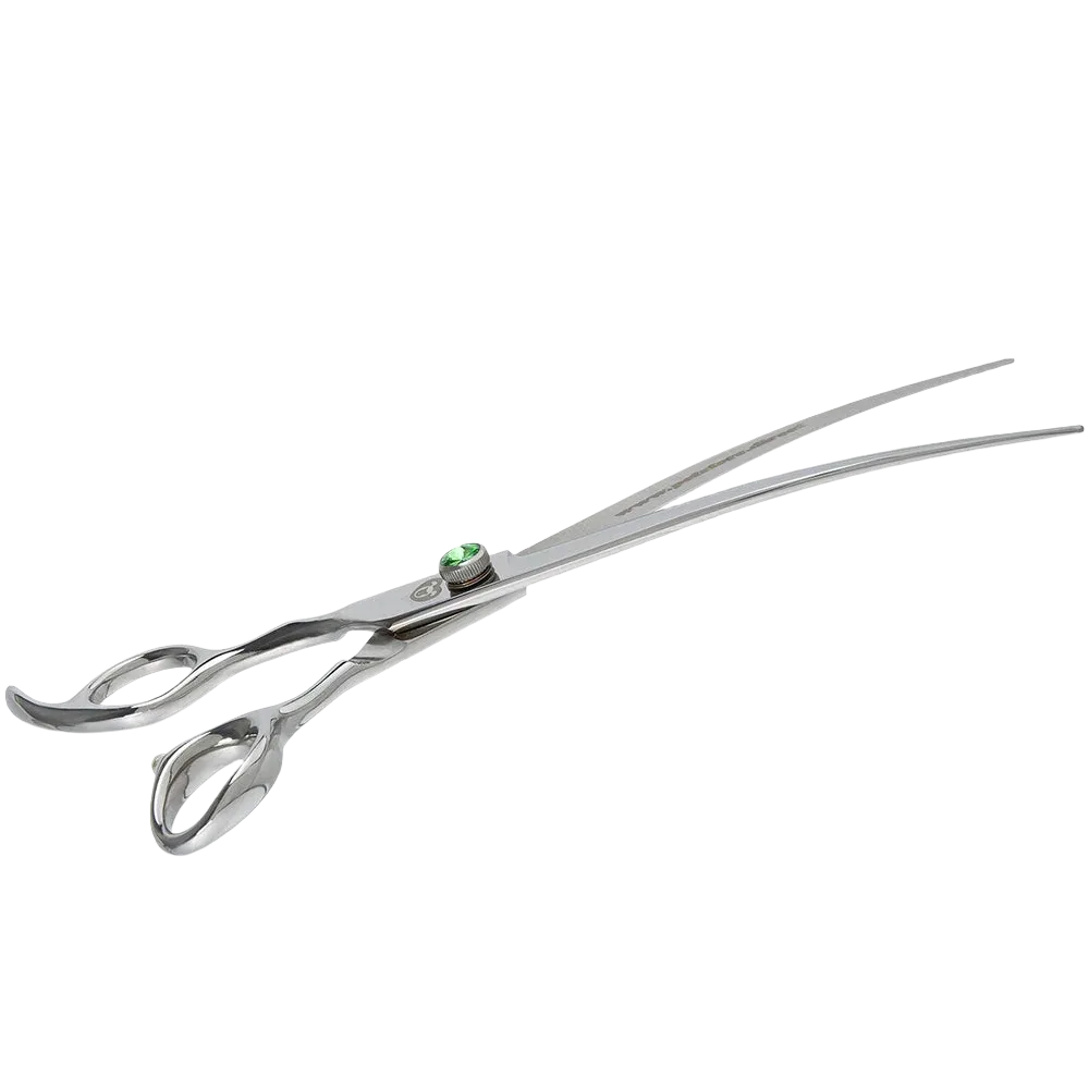 8" Lefty Curve Grooming Shears by PetStore.Direct