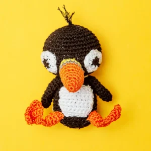 Peter the Puffin Organic Cotton Knit Dog Toy