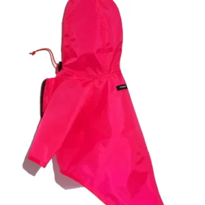Nylon Dog Rainbreaker in Neon Pink
