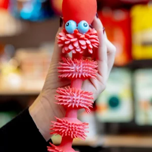 Sensory Snake Rubber Squeaky Dog Toy