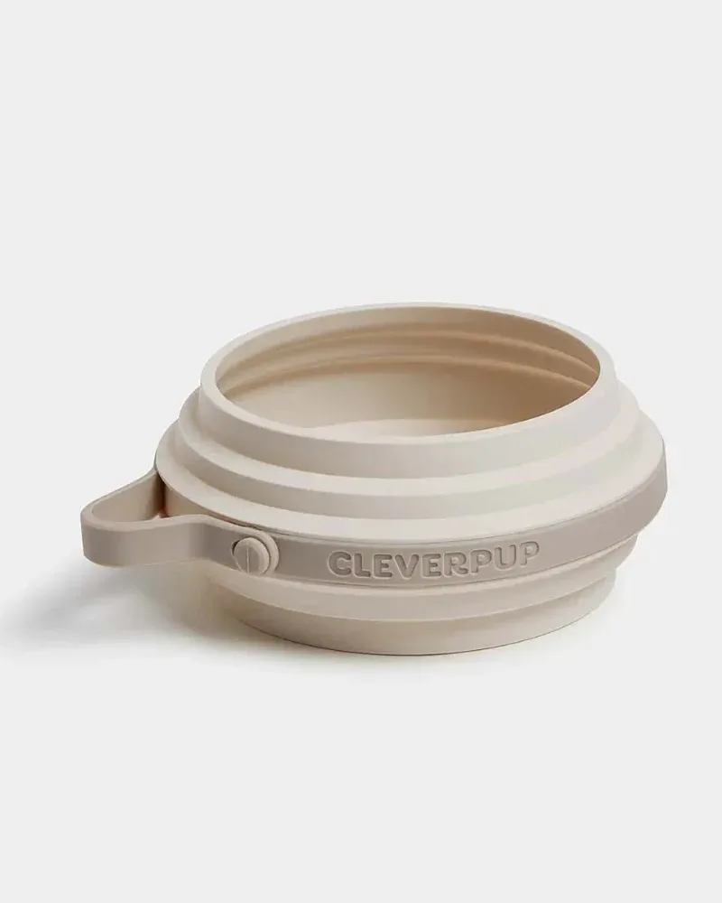 Nomad Collapsible Dog Bowl in Sand
