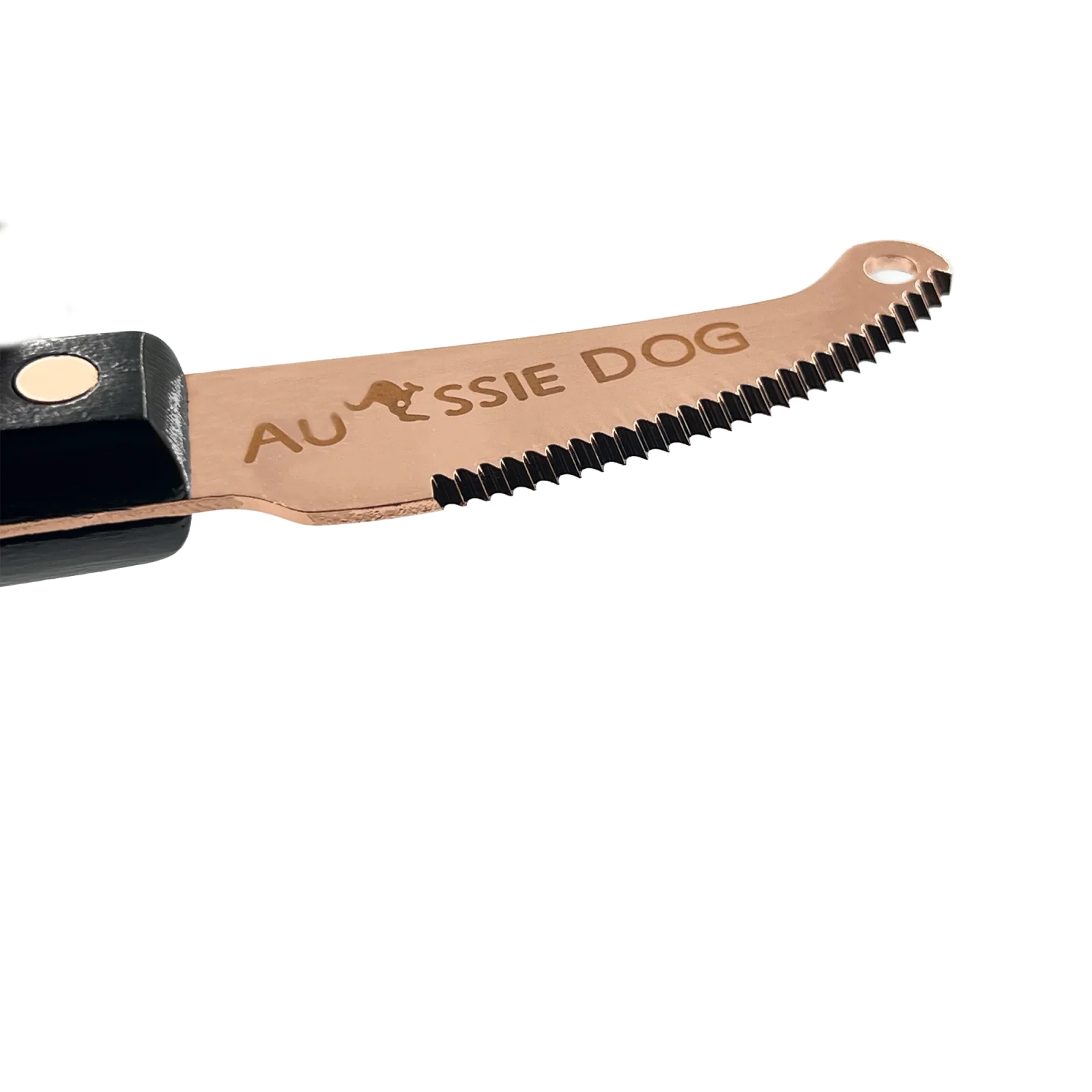 26 Teeth Right Curved Blade Stripping Knife by Aussie Dog - Image 2