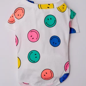 Put on a Happy Face Dog T-Shirt (FINAL SALE)