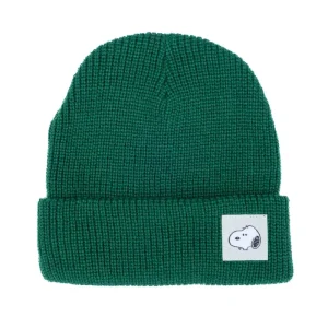 Snoopy Beanie in Forest Green