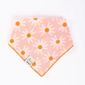 Pink Retro Daisies Bandana (Made in the USA) (FINAL SALE)