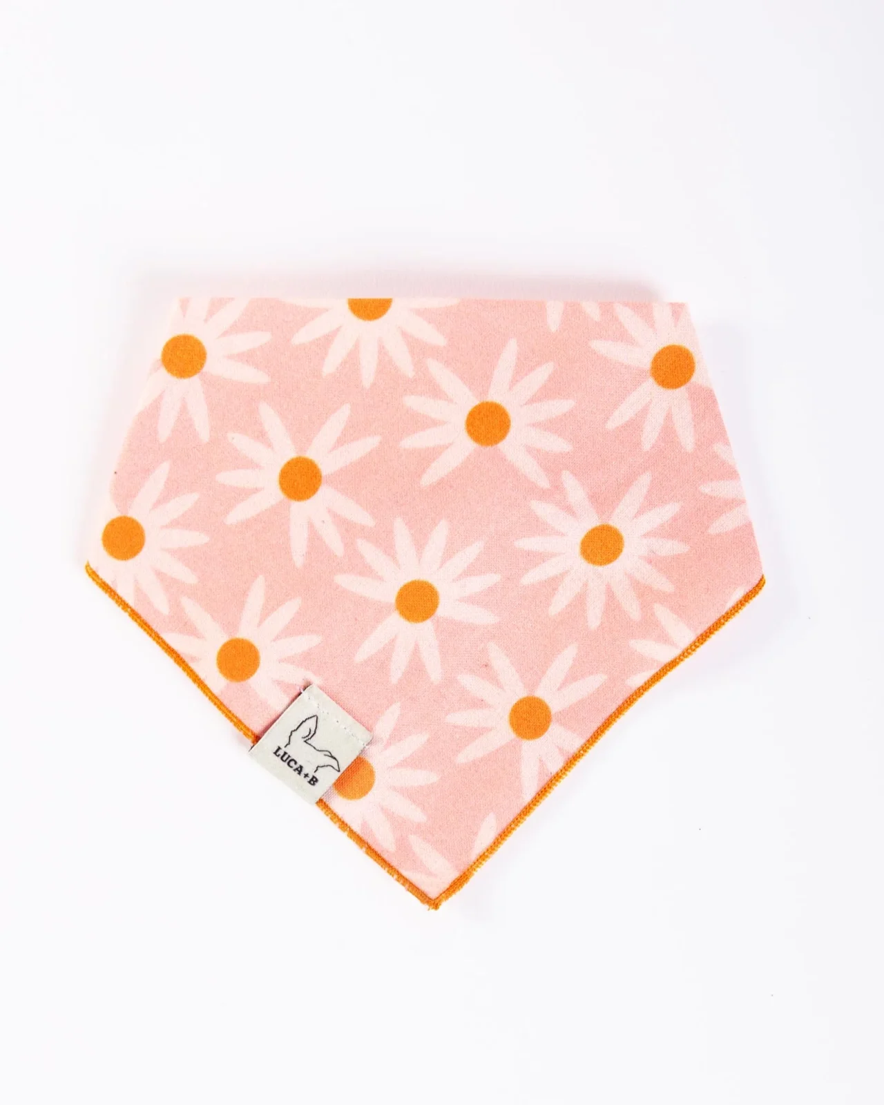 Pink Retro Daisies Bandana (Made in the USA) (FINAL SALE)