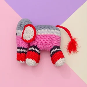 Hand Crochet Elephant Dog Toy