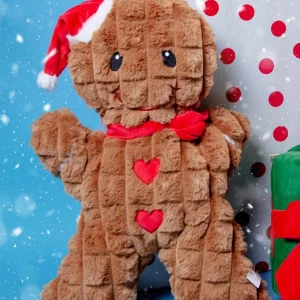 Gingerbread Man Squeaky Plush Dog Toy (17")