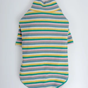 Stripe Ribbed Dog Turtleneck Sweater (FINAL SALE)