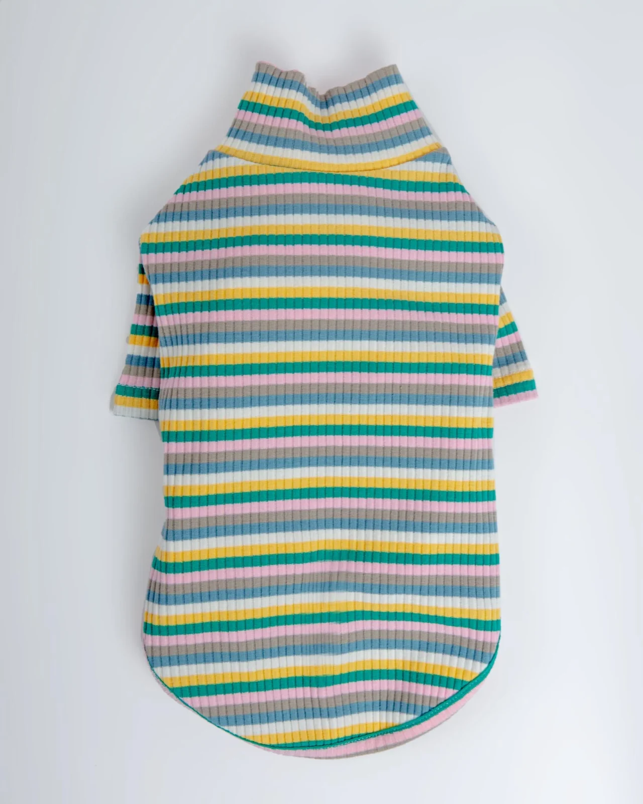 Stripe Ribbed Dog Turtleneck Sweater (FINAL SALE)