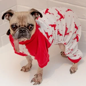 Prancing Reindeers Howliday Pet Pajamas (FINAL SALE)