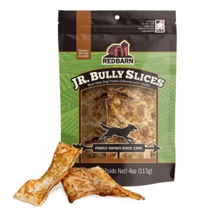 Redbarn Jr. Bully Slices Dog Treats Peanut Butter 4oz